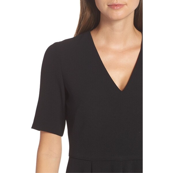 edith city crepe fit & flare midi dress