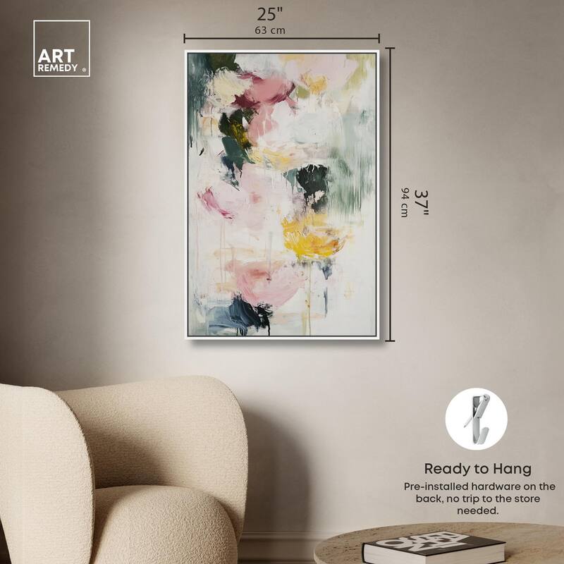 Dripping Colors II Canvas by Art Remedy