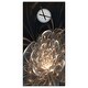 preview thumbnail 2 of 13, Designart 'Fractal Flower with Golden Rays' Oversized Floral Wall CLock