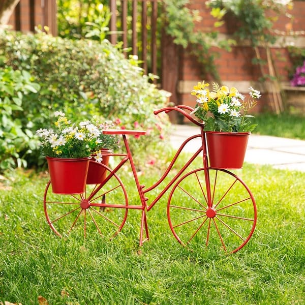 wall planter trellis Metal Wall Hanging Garden Trellis Box with Faucet Flower Planter main image 0