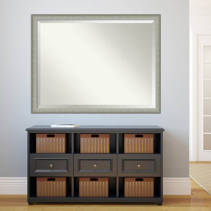 Beveled Bathroom Wall Mirror - Elegant Frame