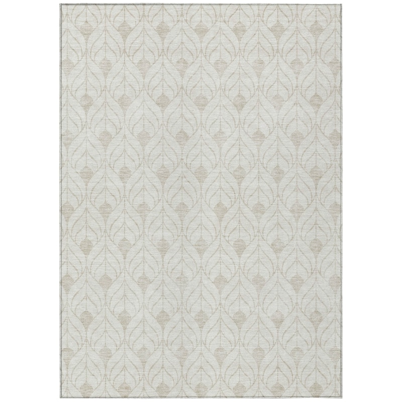 Machine Washable Indoor/ Outdoor Chantille Contempoary Geo Rug