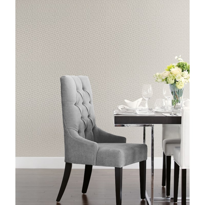 Galerie Wallcoverings Metallic FX Geometric Stars Non-woven Metallic Finish Wallpaper Roll