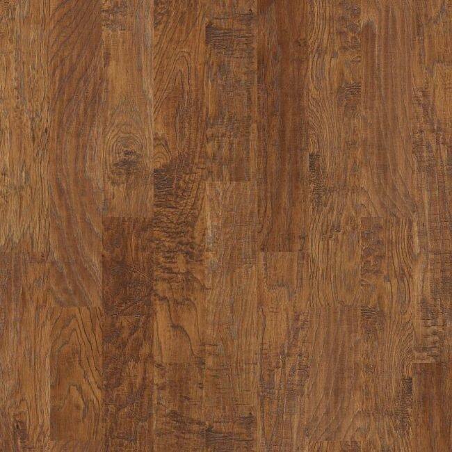 Shaw SW741 Pebble Hill 6" Wide Handscraped Engineered Hickory Hardwood - Warm Sunset