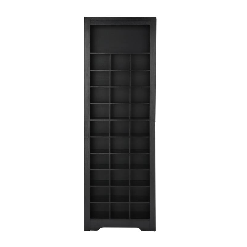 Stylish Free Standing 30 Shoe Cubby Console for Hallway