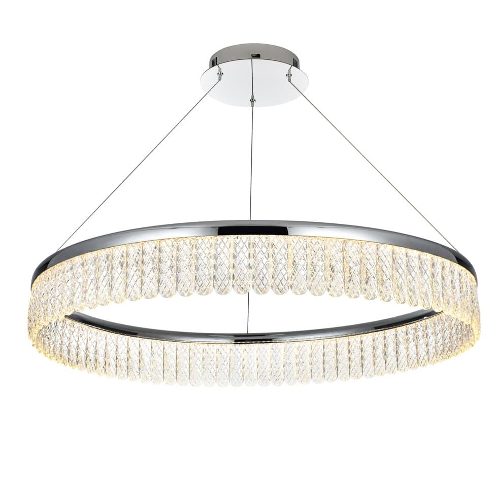 Elegant Lighting 2060D32 Rune 32" Wide LED Ring Chandelier