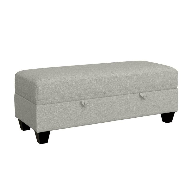 Gray Storage Ottoman
