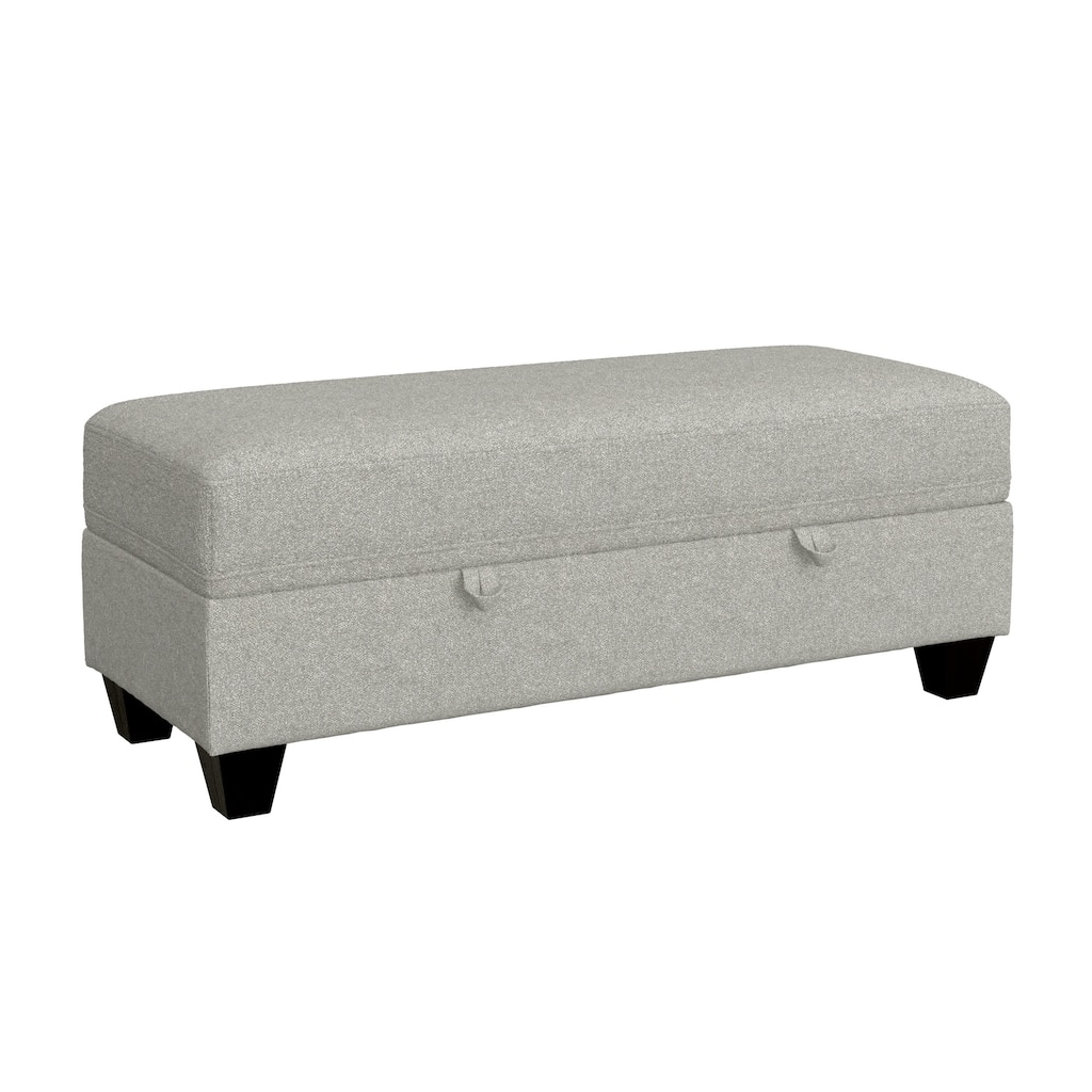 Gray Storage Ottoman