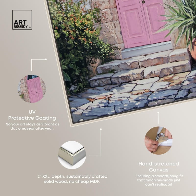 Pink Door II Canvas by Art Remedy