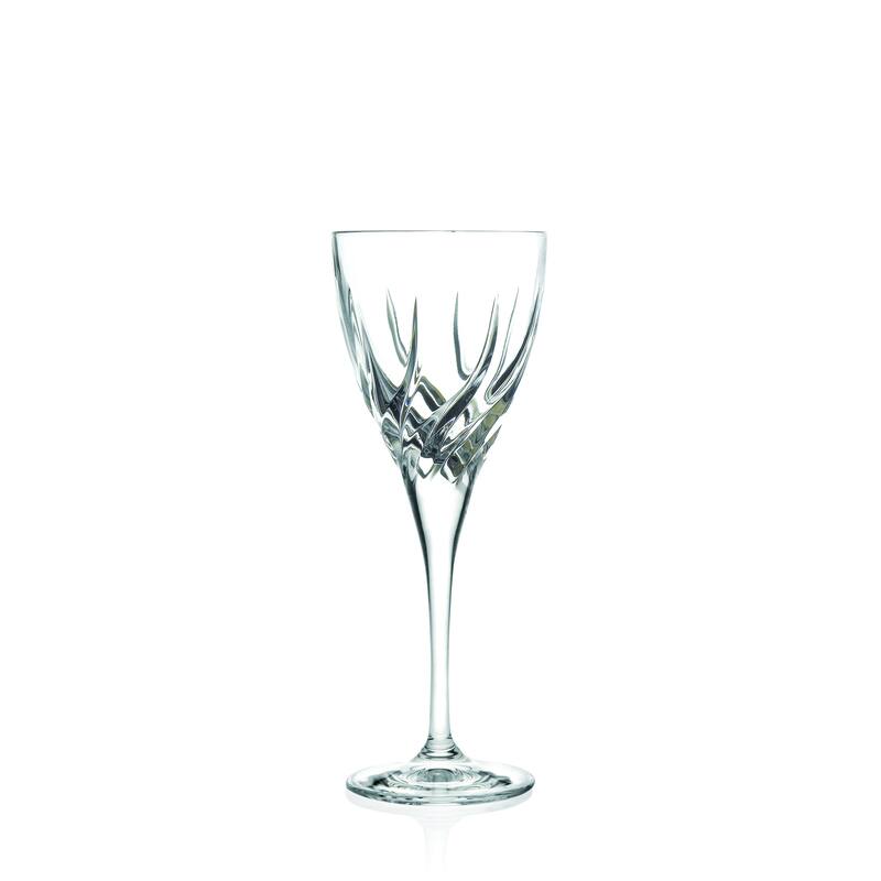 Majestic Gifts Inc. Glass Wine Goblets -6 Oz.-Set/6 - 7.75" x 3"