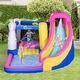 preview thumbnail 9 of 7, Outsunny Kids Bounce Castle House Inflatable Trampoline Water Slide Pool Climbing Wall 5 in 1 with Inflator for Kids Age 3-8