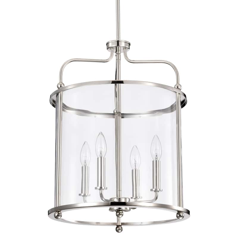 Nuvo Lighting 60/7936 Yorktown 4 Light 16" Wide Taper Candle Pendant - Polished Nickel