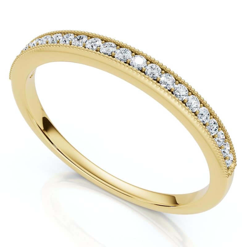 Bliss Diamond 3/8thCt Diamond Sephora Stackable Wedding Anniversary Ring Gold Lab Grown - 6 - Yellow