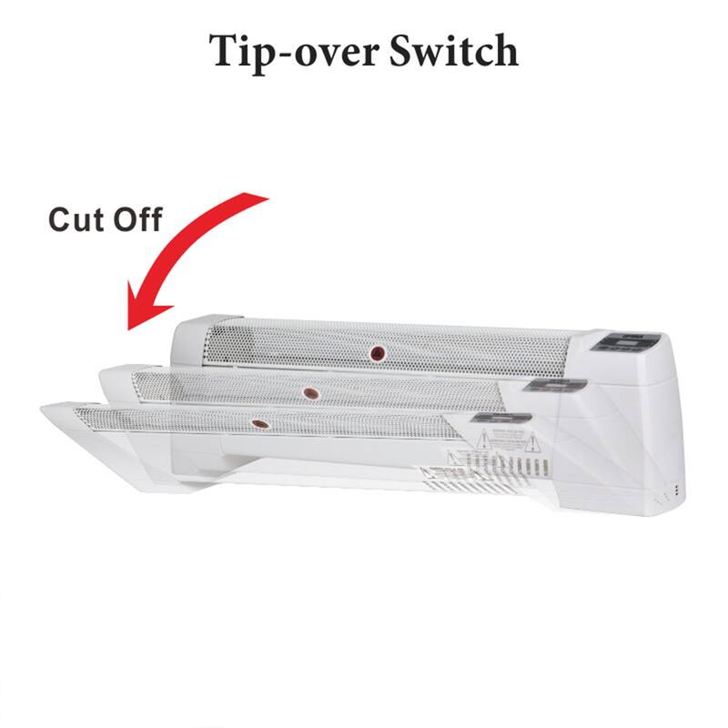 30" Electric Baseboard Convection Heater with Digital Display Temperature Control