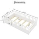 preview thumbnail 4 of 5, Twin Size Floor Bed, Integral Construction with Super High Security Barrier, Door, Children's Floor Bed Frame