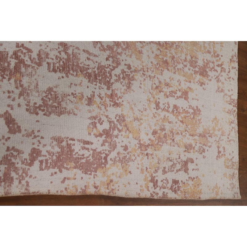 All-Over Abstract Rug Handmade Wool Carpet - 7'9"x 9'10"