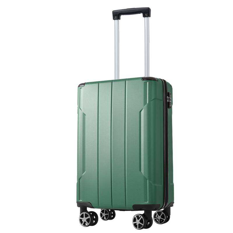 Hardshell Luggage 3 Piece Set with Side Handles, Spinner Wheels and Corner Protectors, for Boarding Travel