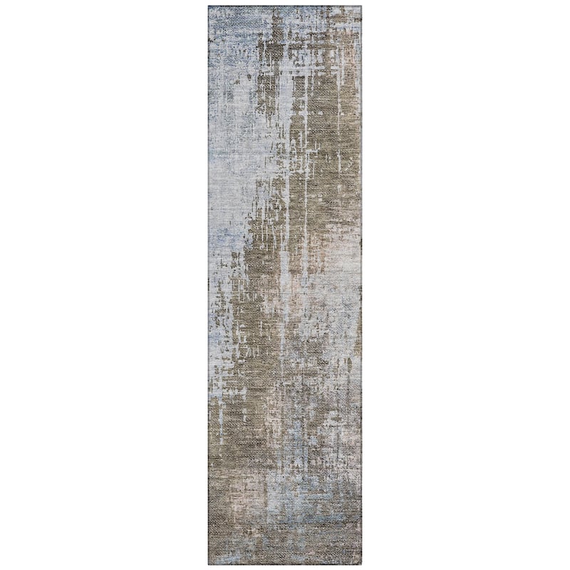 Machine Washable Indoor/ Outdoor Chantille Modern Ombre Rug