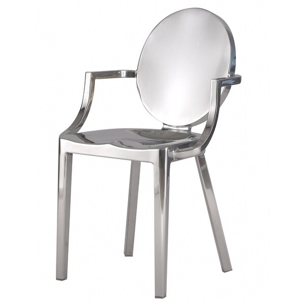 Steel chair without on sale arms