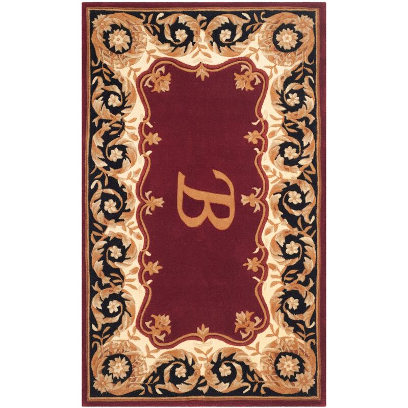 SAFAVIEH Handmade Naples Bojka Traditional Oriental Wool Rug - 5' x 8' - Maroon B - Rectangle