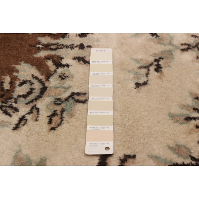 ECARPETGALLERY Hand-knotted Melis Vintage Cream Wool Rug - 3'8 x 6'7