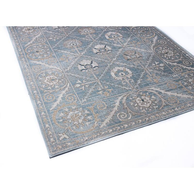 Bashian Bella Light Blue Transitional Area Rug
