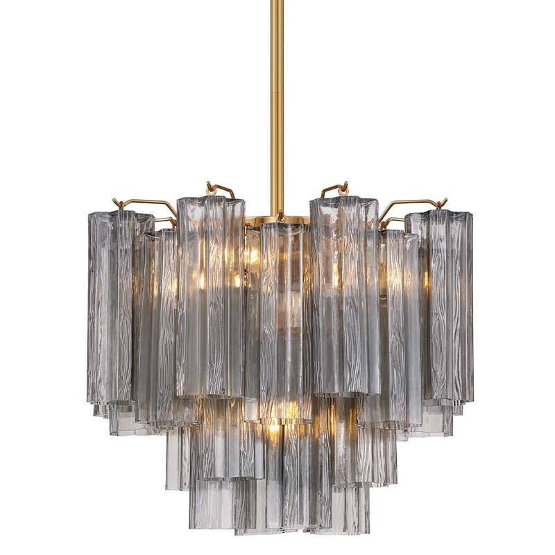 Crystorama Lighting Group ADD-300-SM Addis 4 Light 18" Wide Chandelier - Aged Brass