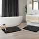 Clara Clark Ultra Soft Plush Bathroom Rug - Non-Slip, Velvet, Memory Foam Bath Mat - Set of 2