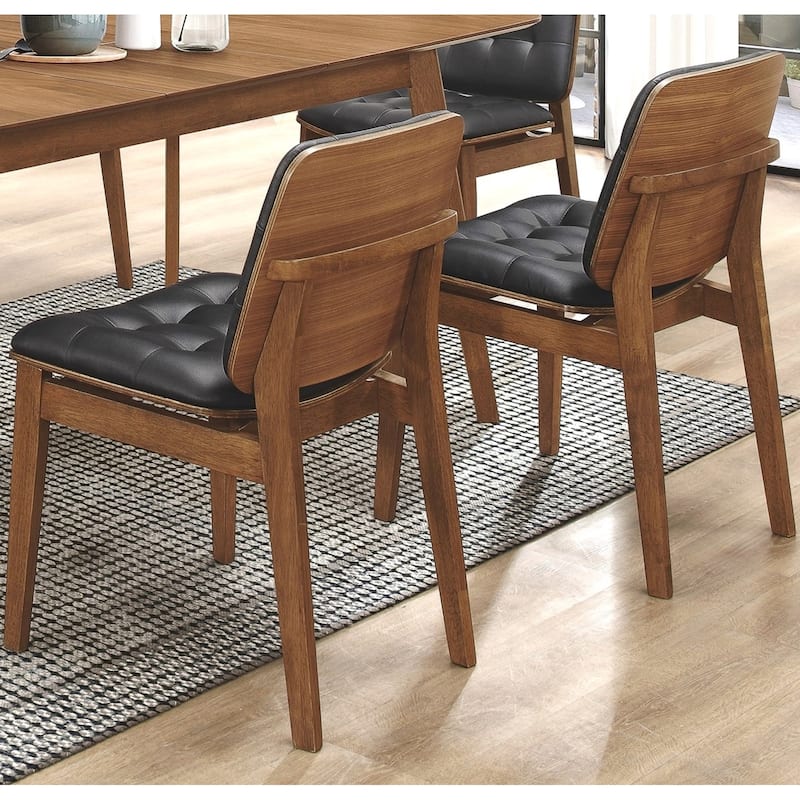Mid-Century Modern Design Tufted Dining Chairs (Set of 2)