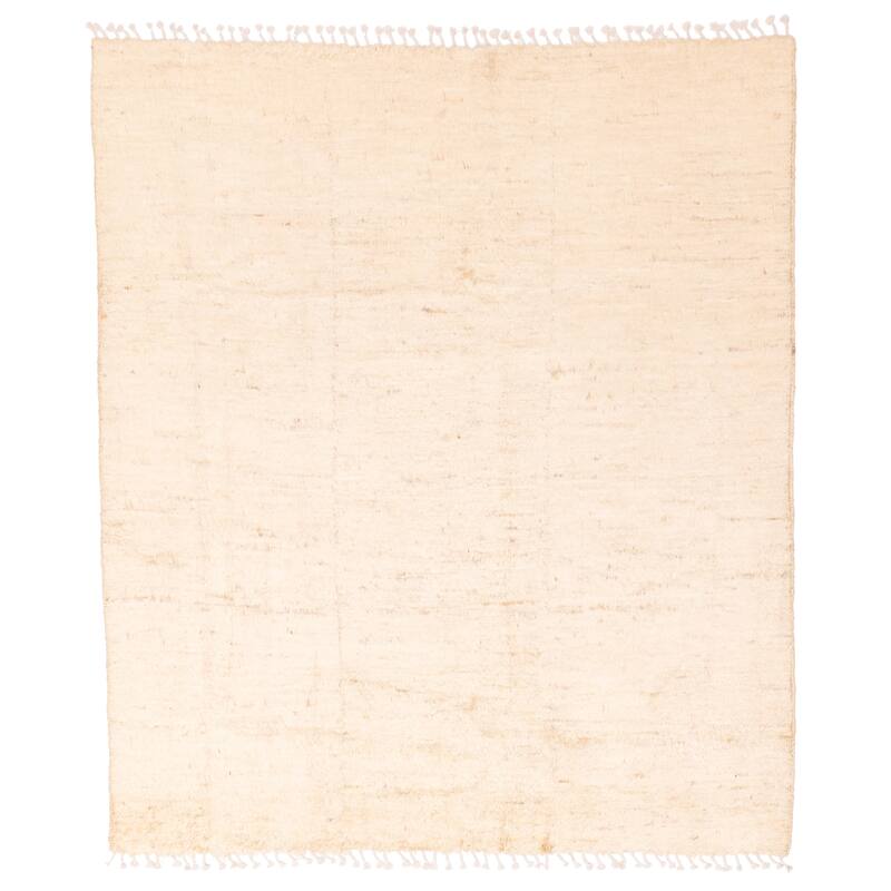 ECARPETGALLERY Hand-knotted Pak Finest Marrakesh Cream Wool Rug - 6'1 x 7'3