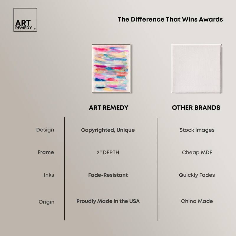 Color Bands Canvas by Art Remedy
