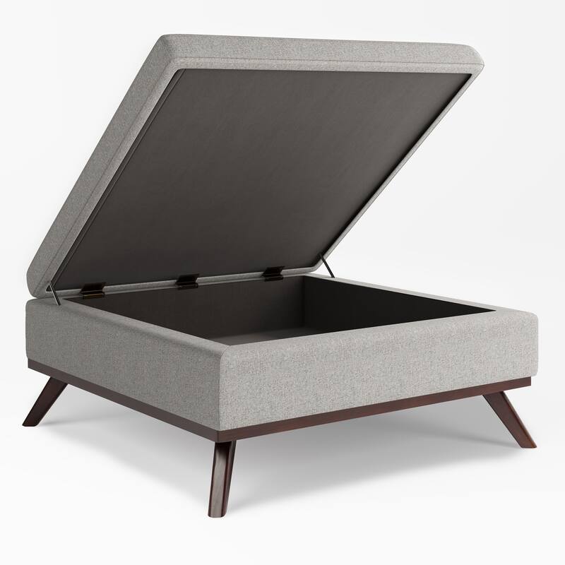 Square Coffee Table Storage Ottoman
