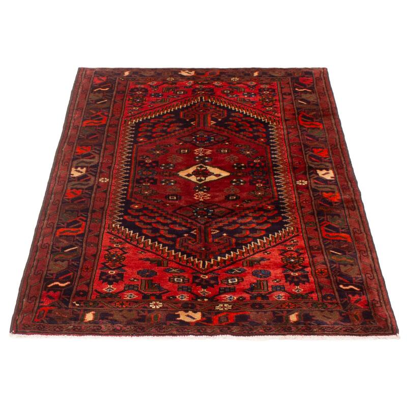 ECARPETGALLERY Hand-knotted Andelz Red Wool Rug - 4'7 x 6'7