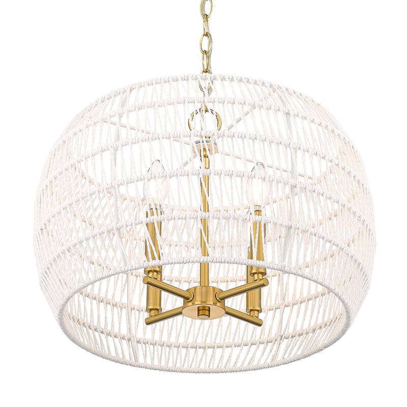 Ellie 19" Wide 4-Light Chandelier