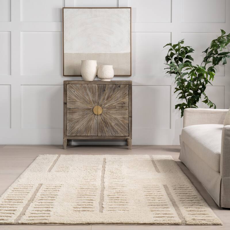 Nuloom Finlay Modern Wool Machine Washable Area Rug