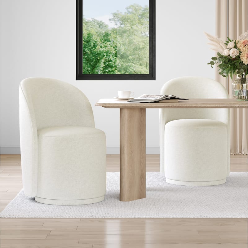 23.5" Wide Swivel Side Chair for Dining Room, Living Room.