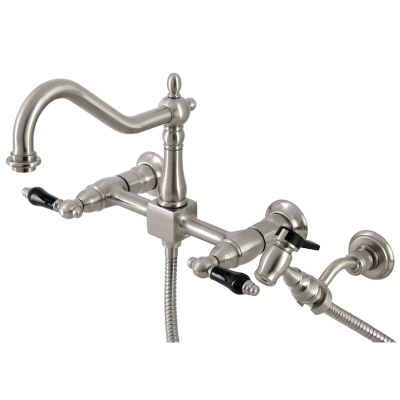Kingston Brass Duchess 1.8 GPM Wall Mounted Bridge Kitchen Faucet -