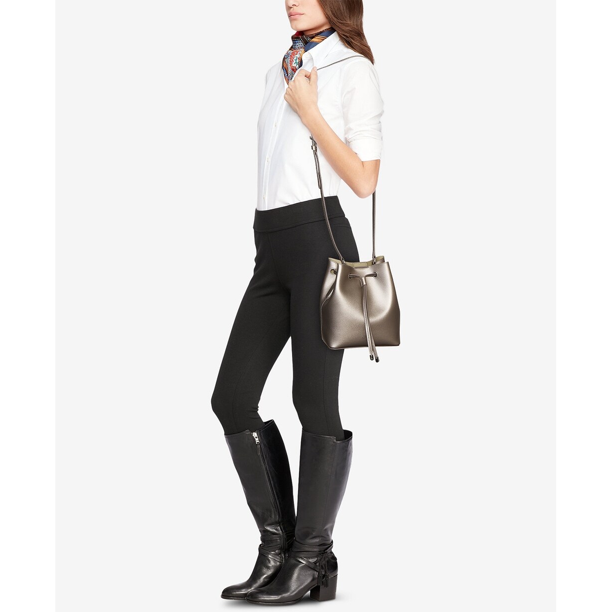dryden debby leather drawstring