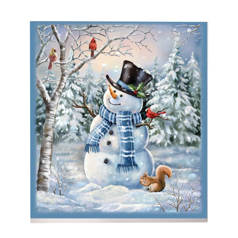 Winter Snowman Kitchen Dishwasher Magnet - Standard