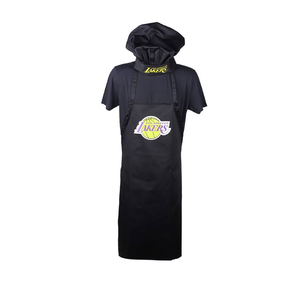 NBA Sports Team Logo Apron and Chef Hat Set, Los Angeles Lakers - 43x27