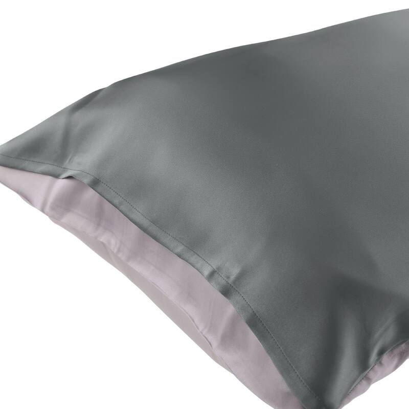 Silk Envelope Closure Hair and Skin Soft and Smooth Pillowcase 1 Pc - Grey