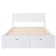 preview thumbnail 8 of 14, Full Size Platform Bed with Under-bed Drawers and Extra Legs for Stability, White