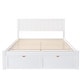 preview thumbnail 7 of 16, Wood Full Size Platform Kids Bed Frame with Under-bed Drawers, Extra Storage, Two Extra Legs for Stability, Easy Assembly, White