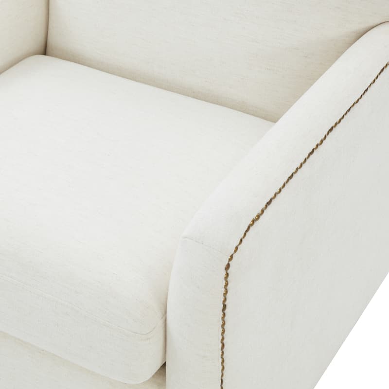 Tobias Swivel Accent Chair with Nailhead Trim by Greyson Living