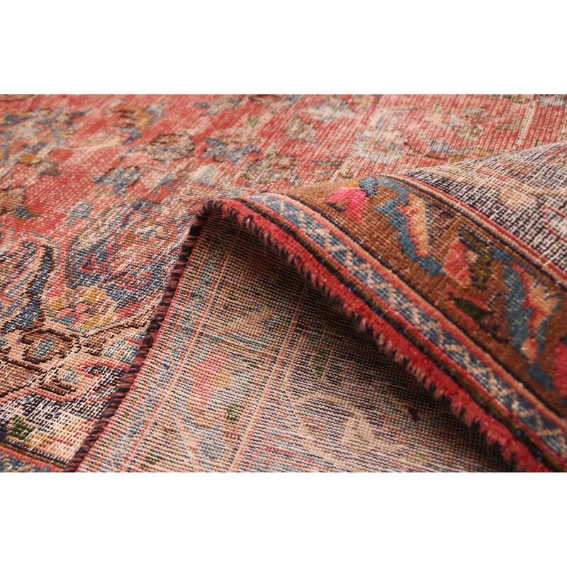 ECARPETGALLERY Hand-knotted Antalya Vintage Red Wool Rug - 9'8 x 12'1