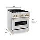 preview thumbnail 18 of 51, Autograph Edition 30" 4.0 cu. ft. Dual Fuel Range with Gas Stove and Electric Oven in Fingerprint Resistant Stainless Steel