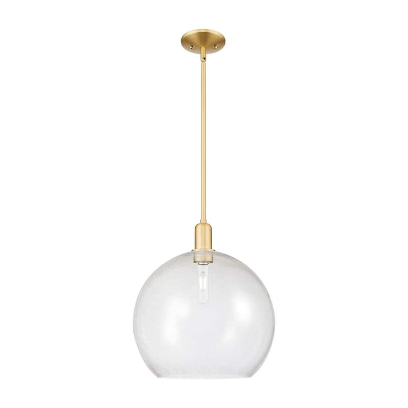 Innovations Lighting Endless Possibilities Arcadia - Athens - 1 Light 14" Stem Hung Mini Pendant - Satin Gold/Seedy