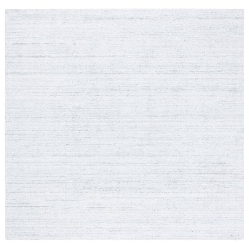 SAFAVIEH Handmade Mirage Ingrit Viscose Rug - 6' Square - Ivory/Silver