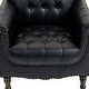 preview thumbnail 21 of 69, Tufted Vegan Leather Accent Chair Upholstered Armchair