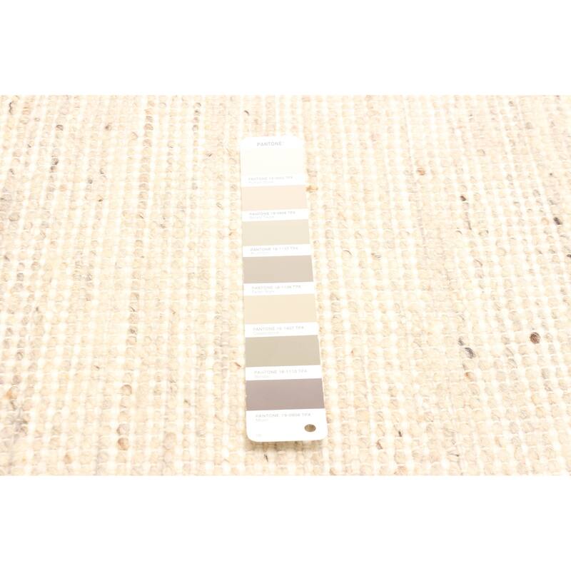 ECARPETGALLERY Braid weave Sienna Tan Wool Rug - 5'0 x 8'1